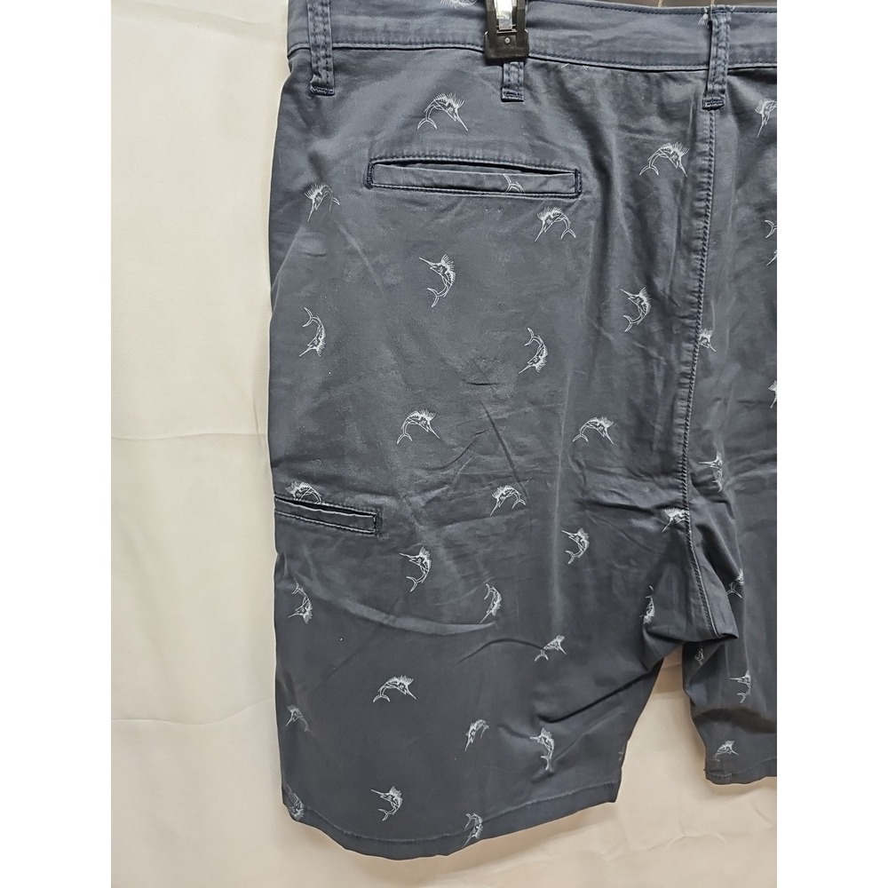 Wrangler Mens Gray Sailfish Casual Cotton Stretch Pockets Chino Short Size 42 - Picture 7 of 12